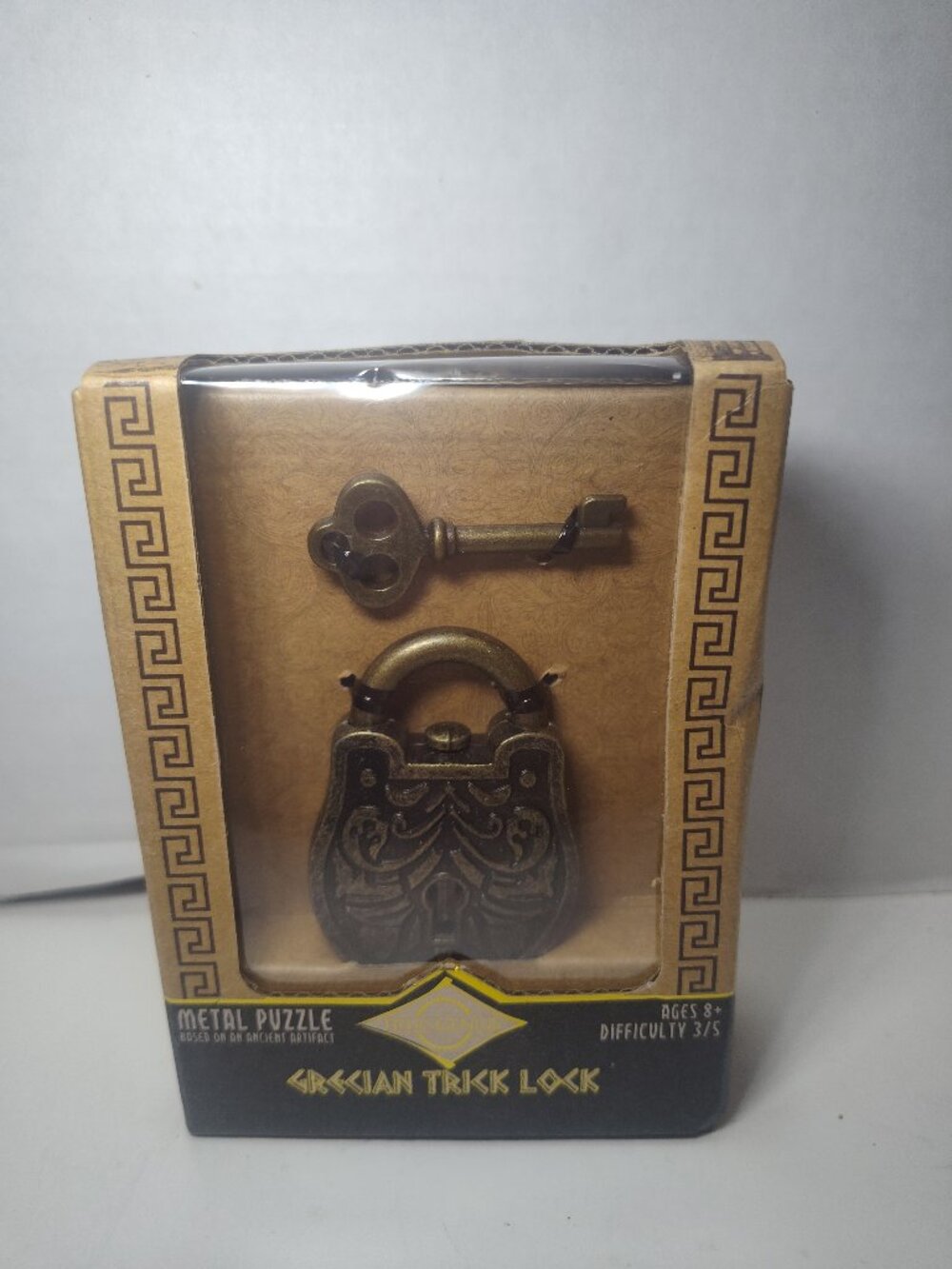 Project Genius Greekian Trikk Lock Metal Puzzle New Ages 8+ Difficulty 3/5